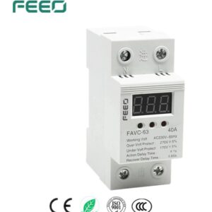AC Over/Under Voltage Protection Relay FEEO FAVC-63 40A display