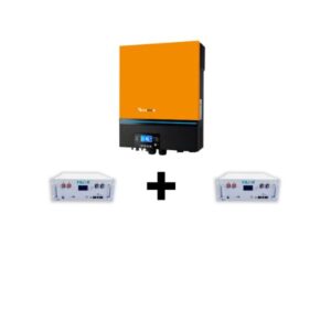 Kit SP24 Axpert Max 8.0Kw 48V Off-Grid Inverter and 2 x Yilink 100AH 48V Batteries total 9.6Kw storage