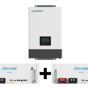 KIT LuxPower Tek Inverter SNA6000 6Kw 48V Ibrido Off-Grid + 2 Batterie 5.12Kw (10.24kw totali)