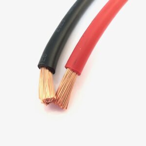 Cavo di collegamento per batterie FS17 450/750V da 5.7 mm (25mmq) 4AWG 120A colore Rosso e colore Nero