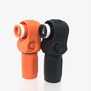 Pair of Pylontech Battery Connectors Orange/Black EV Amphenol Industrial, Female 120A - Image 3