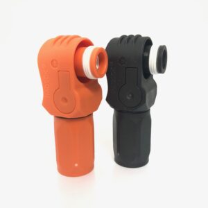 Pair of Pylontech Battery Connectors Orange/Black EV Amphenol Industrial, Female 120A