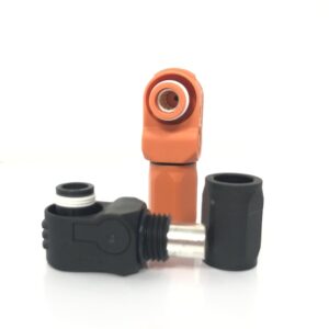Pair of Pylontech Battery Connectors Orange/Black EV Amphenol Industrial, Female 120A - Image 5
