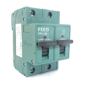 FEEO FPV-125 2P (2 Pole) 125A 550VDC DC Thermal Magnet Continuous Current