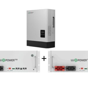 KIT LuxPower Tek Inverter LXP 6Kw 48V Ibrido On-Grid CEI 021 + 2 Batterie Luxpower 5.12Kw (10.24kw totali)