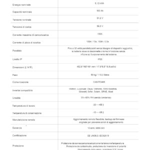 Kit LuxPower Tek Inverter SNA12000 SNA12Kw 48V Ibrido Off-Grid, Mppt 24kw, + 4 batterie da 5,12 kw (totale 20,48 kw) - immagine 6