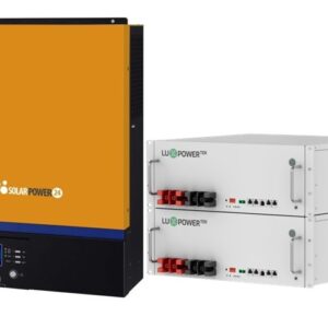 Kit SP24 Axpert VM III 5.0Kw 48V Off-Grid Inverter e 2 x LuxPower LI-5 totali 10.12Kw accumulo